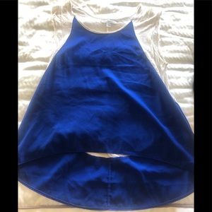 FINAL-American Eagle Blue & White Short Sleeve Top